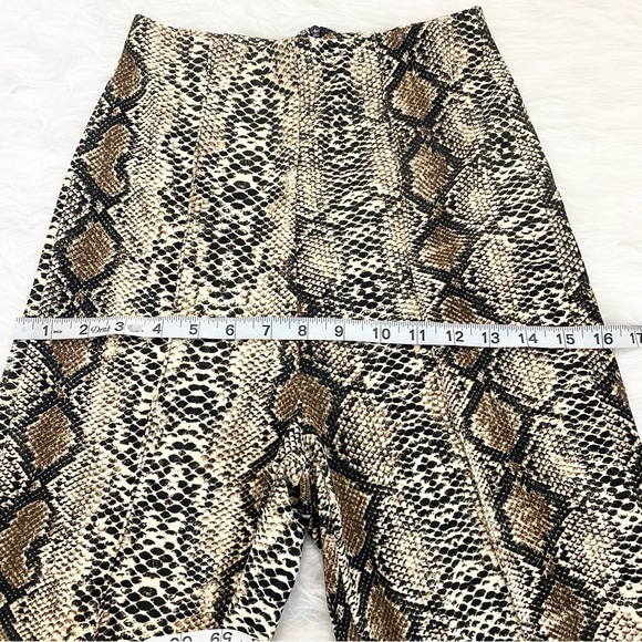 Snake Print High Waisted Trouser Pants - Picture 5 of 6